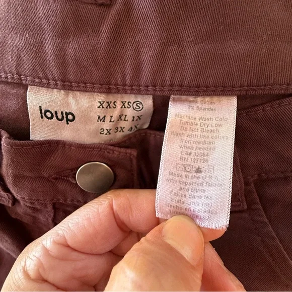 Loup Simone Wide Leg Cropped Pants size small - Picture 10 of 10